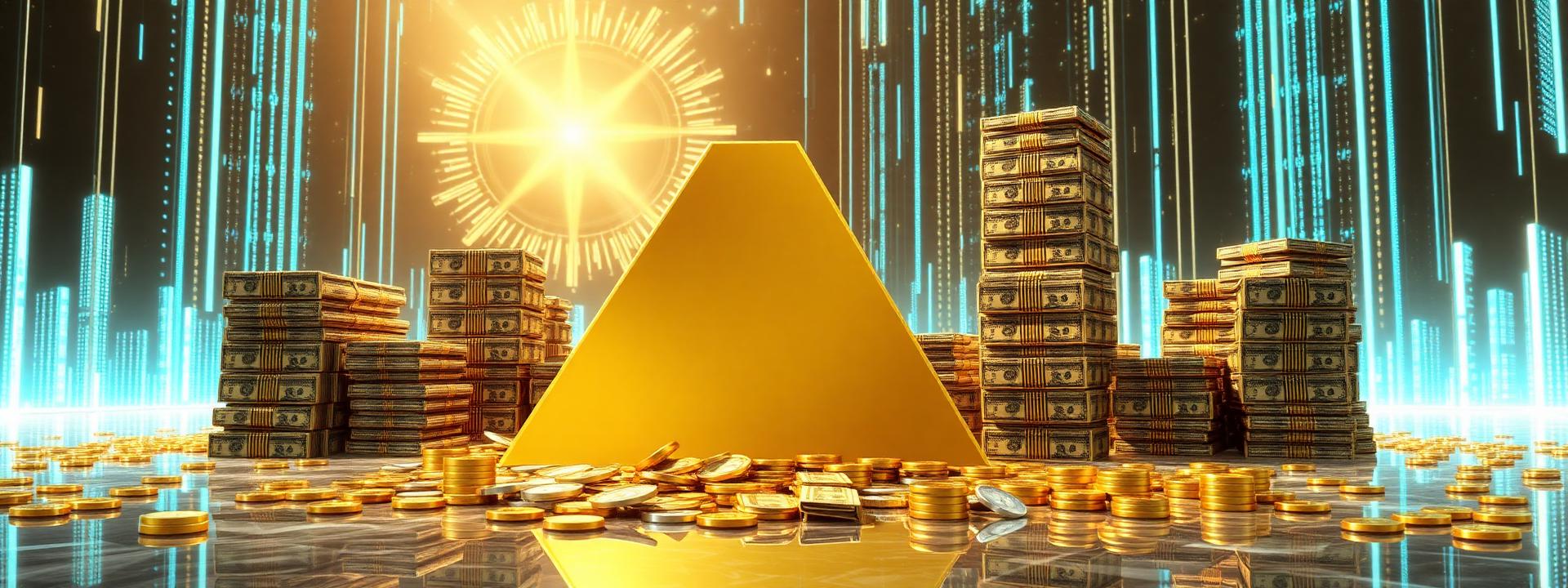 V17 — Gold bar pyramid centerpiece, holographic backdrop — wealth banner wealth-banner-17 (3D Business) illustrating make money online with affiliate links. A visual guide to highest paying affiliate programs that help creators turn website clicks into cash through lifetime referral commissions. Featured on the Best Affiliate Links directory of high value affiliate links, ClickBank affiliate offers, ShareASale merchant network, and Impact.com partnerships network offers. Perfect for Instagram bio link money, blogger affiliate income, and newsletter monetization strategy looking to earn passive income online. Explore SaaS affiliate program payouts, web hosting affiliate commissions, and VPN partner program bounties alongside classic ClickBank affiliate offers inventory. Every listing is a link farm curation done right focused on partner referral program rewards of $20, Make Money Online with www.Best-Affilliate-Links.com.