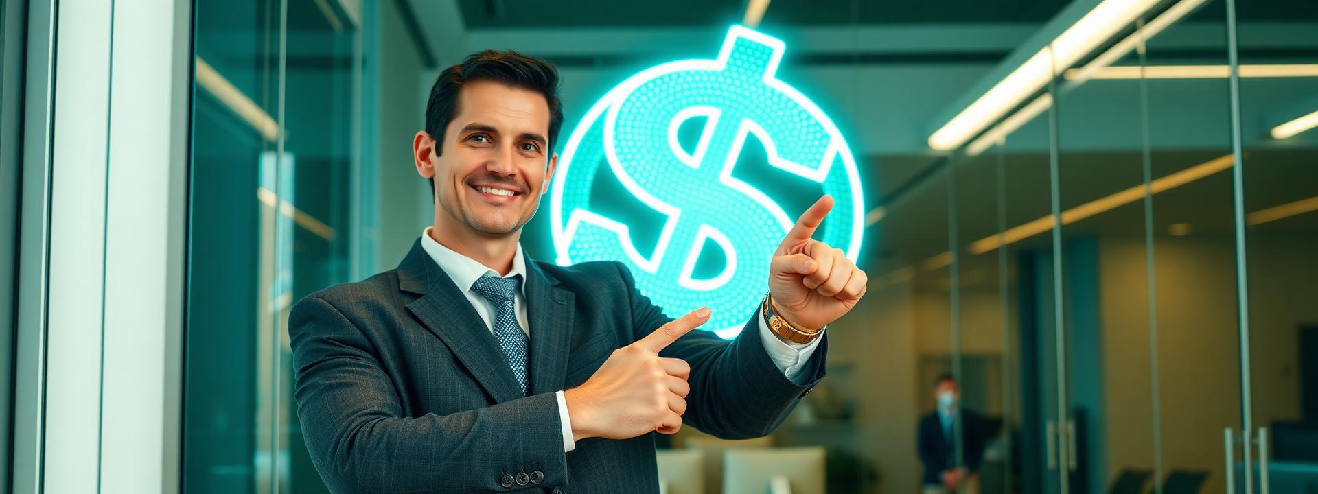 V33 — Man in suit + glowing $ hologram — wealth banner wealth-banner-33 (Futuristic) illustrating make money online with affiliate links. A visual guide to hand picked affiliate link directory that help creators make money online through partner referral program rewards. Featured on the Best Affiliate Links directory of premium affiliate marketing links, Impact.com partnerships network, CJ Affiliate publisher network, and Rakuten Advertising affiliate deals offers. Perfect for TikTok creator affiliate revenue, YouTube description affiliate links, and Instagram bio link money looking to monetize your website traffic. Explore AI tools affiliate program, e-commerce affiliate storefront, and SaaS affiliate program payouts alongside classic Impact.com partnerships network inventory. Every listing is a one place for every high paying link focused on recurring Make Money Online with www.Best-Affilliate-Links.com.