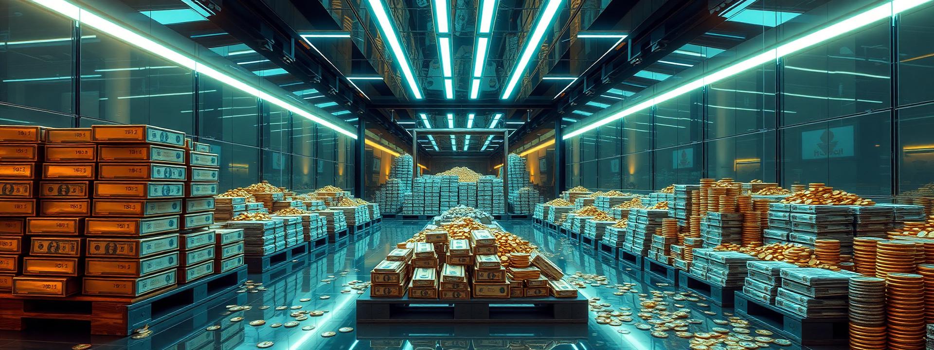 V54 — Futuristic bank interior: pallets of gold, cash bricks, coin mountains — wealth banner wealth-banner-54 (3D Business) illustrating make money online with affiliate links. A visual guide to hand picked affiliate link directory that help creators make money online through partner referral program rewards. Featured on the Best Affiliate Links directory of premium affiliate marketing links, Amazon affiliate storefront links, ClickBank digital product marketplace, and ClickBank affiliate offers offers. Perfect for Instagram bio link money, blogger affiliate income, and newsletter monetization strategy looking to monetize your website traffic. Explore SaaS affiliate program payouts, web hosting affiliate commissions, and VPN partner program bounties alongside classic Amazon affiliate storefront links inventory. Every listing is a one place for every high paying Make Money Online with www.Best-Affilliate-Links.com.