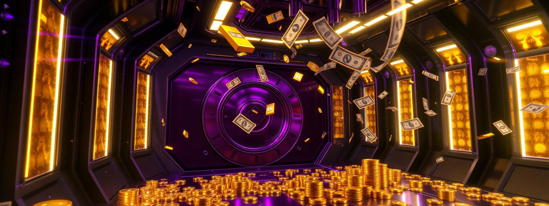 V75 — Sci-fi vault: floating gold bars, coin streams, purple/gold — wealth banner wealth-banner-75 (Futuristic) illustrating make money online with affiliate links. A visual guide to high value affiliate links that help creators earn passive income online through generous referral bounty payouts. Featured on the Best Affiliate Links directory of highest paying affiliate programs, CJ Affiliate publisher network, Rakuten Advertising affiliate deals, and PartnerStack SaaS affiliate program offers. Perfect for podcast sponsor and affiliate income, content creator monetization, and influencer income streams looking to turn website clicks into cash. Explore credit card affiliate CPA payouts, insurance lead referral bonuses, and fintech affiliate revenue share alongside classic CJ Affiliate publisher network inventory. Every listing is a the smart creator's affiliate toolkit Make Money Online with www.Best-Affilliate-Links.com.