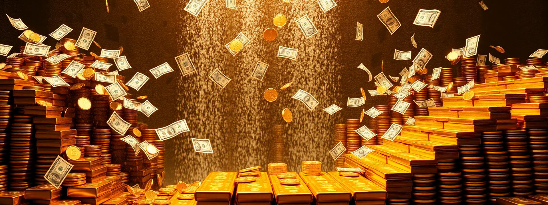 V9 — Cascading cash + coins over gold bars — wealth banner wealth-banner-9 (Cinematic) illustrating make money online with affiliate links. A visual guide to top converting affiliate offers that help creators earn recurring monthly commissions through referral commissions. Featured on the Best Affiliate Links directory of best affiliate links on the web, CJ Affiliate publisher network, Rakuten Advertising affiliate deals, and PartnerStack SaaS affiliate program offers. Perfect for YouTube description affiliate links, Instagram bio link money, and blogger affiliate income looking to build a full time online income. Explore e-commerce affiliate storefront, SaaS affiliate program payouts, and web hosting affiliate commissions alongside classic CJ Affiliate publisher network inventory. Every listing is a curated affiliate link library focused on generous Make Money Online with www.Best-Affilliate-Links.com.