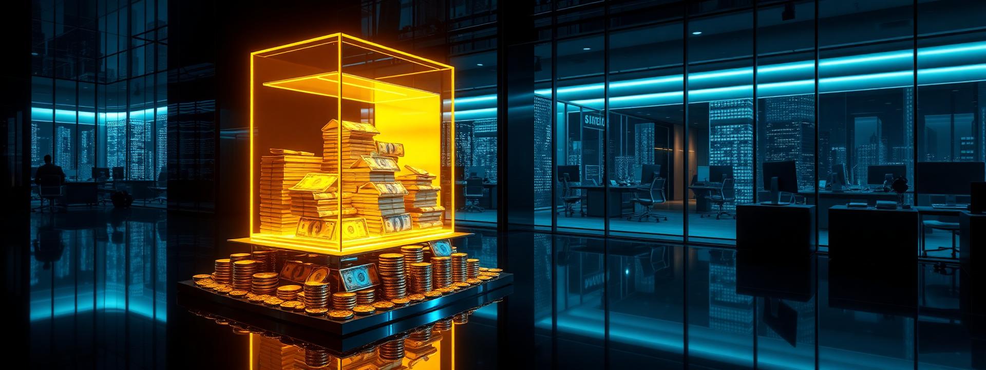 V96 — Black glass office: glowing gold bar sculpture, cash, coins — wealth banner wealth-banner-96 (3D Business) illustrating make money online with affiliate links. A visual guide to high value affiliate links that help creators earn passive income online through generous referral bounty payouts. Featured on the Best Affiliate Links directory of highest paying affiliate programs, PartnerStack SaaS affiliate program, Awin global affiliate marketplace, and Amazon Associates program offers. Perfect for YouTube description affiliate links, Instagram bio link money, and blogger affiliate income looking to turn website clicks into cash. Explore e-commerce affiliate storefront, SaaS affiliate program payouts, and web hosting affiliate commissions alongside classic PartnerStack SaaS affiliate program inventory. Every listing is a the smart creator's affiliate toolkit focused Make Money Online with www.Best-Affilliate-Links.com.